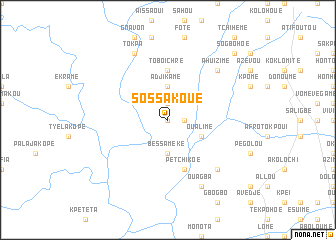 map of Sossakoué