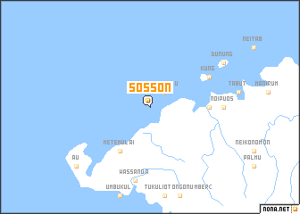 map of Sosson