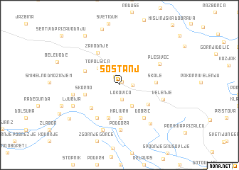 map of Šoštanj