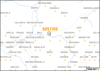 map of Sostino