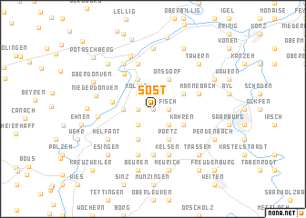 map of Söst