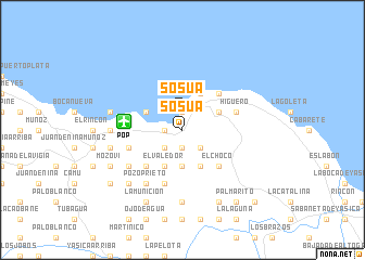 map of Sosúa