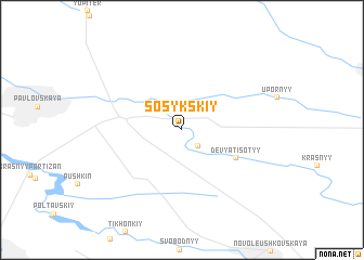 map of Sosykskiy