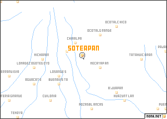 map of Soteapan