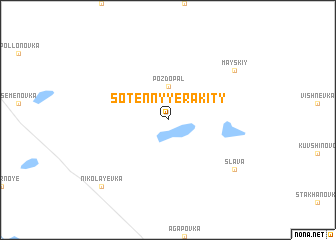 map of Sotennyye Rakity