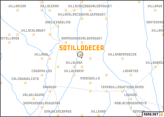 map of Sotillo de Cea