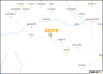 map of Sotité