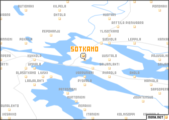 map of Sotkamo