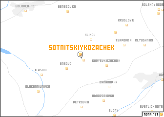 map of Sotnitskiy-Kozachek