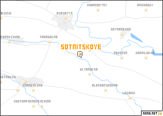 map of Sotnitskoye