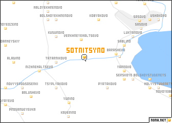 map of Sotnitsyno