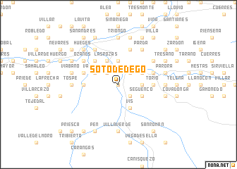 map of Soto de Dego