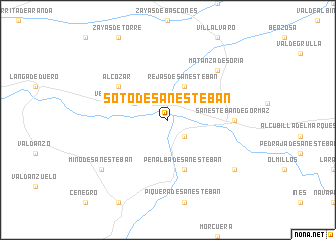 map of Soto de San Esteban