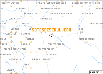 map of Sotos de Sepúlveda