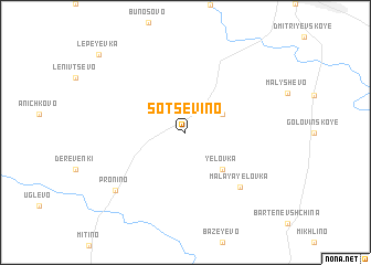 map of Sotsevino