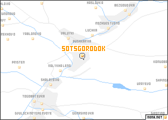 map of Sotsgorodok