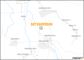 map of Sotsgorodok