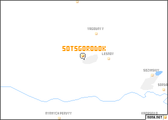 map of Sotsgorodok