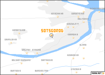 map of Sotsgorod