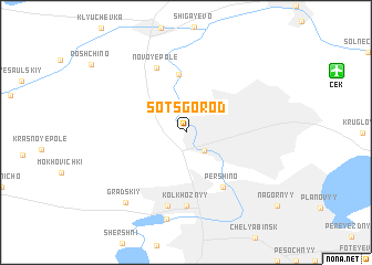 map of Sotsgorod