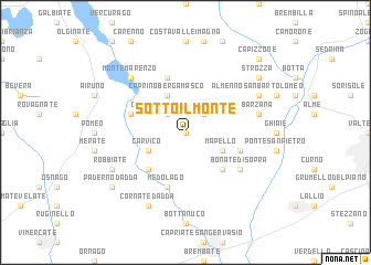 map of Sotto il Monte