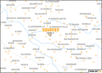 map of Souakèn