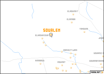 map of Soualem