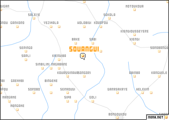 map of Souangui