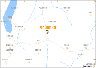 map of Souanko