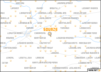 map of Souazé