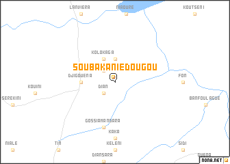 map of Soubakaniédougou