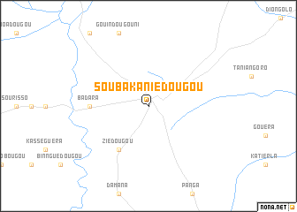 map of Soubakaniédougou