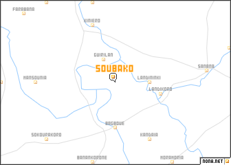 map of Soubako
