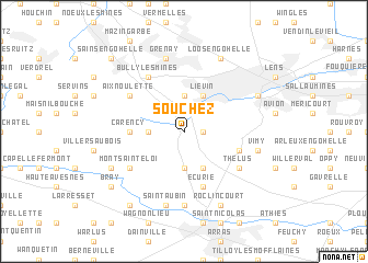 map of Souchez