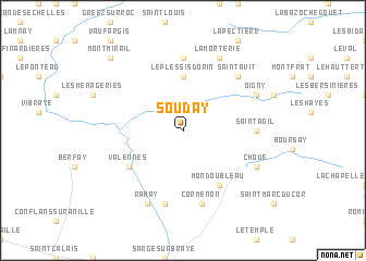 map of Souday