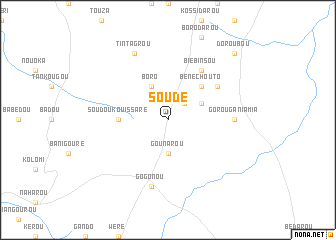 map of Soudé