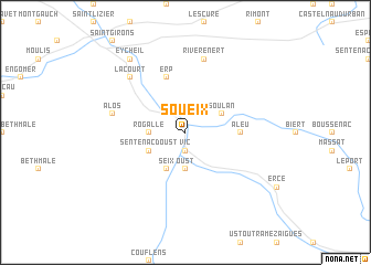 map of Soueix