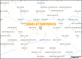 map of Souel-et-Sarmases