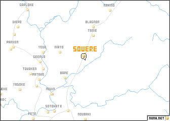 map of Souéré