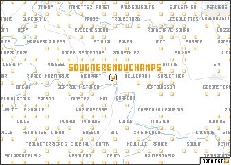 map of Sougné-Remouchamps