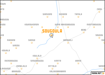 map of Sougoula