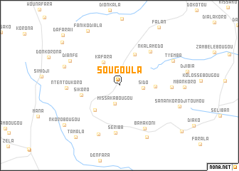 map of Sougoula