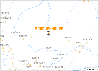 map of Souguékhouré