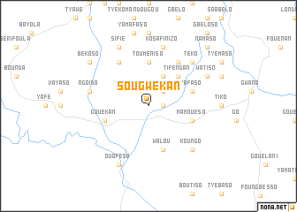 map of Sougwékan