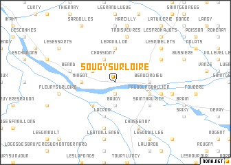 map of Sougy-sur-Loire