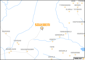 map of Soukbéni