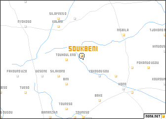 map of Soukbéni