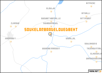 map of Souk el Arbaa de lʼOued Beht