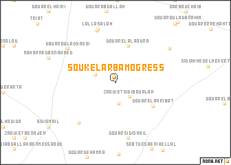 map of Souk el Arba Mogress