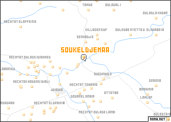 map of Souk el Djemâa